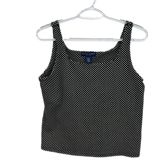 EUC Karen Scott Polka Dot Tank - Picture 3 of 4